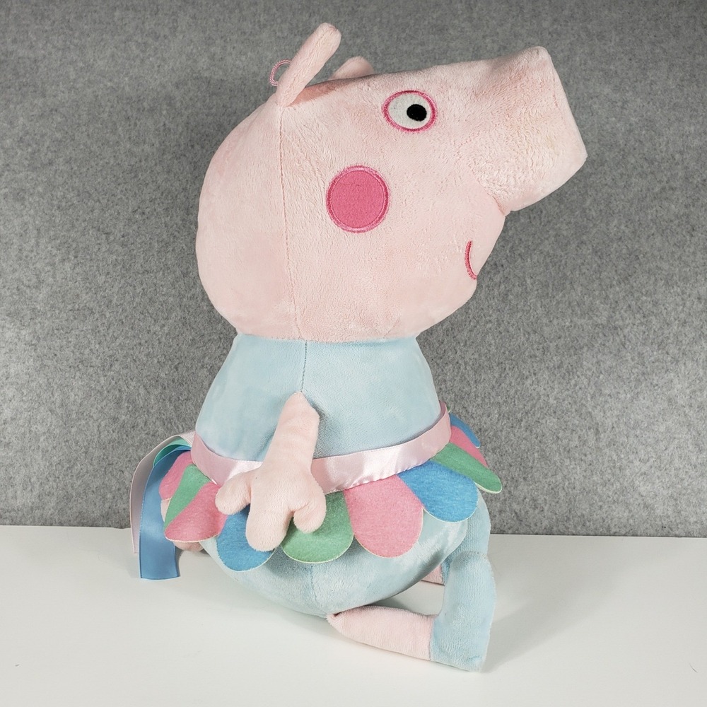 Fiesta Peppa Pig 15" Unicorn Costume Plush Rainbow Tutu Y2K Kidcore Aesthetic
